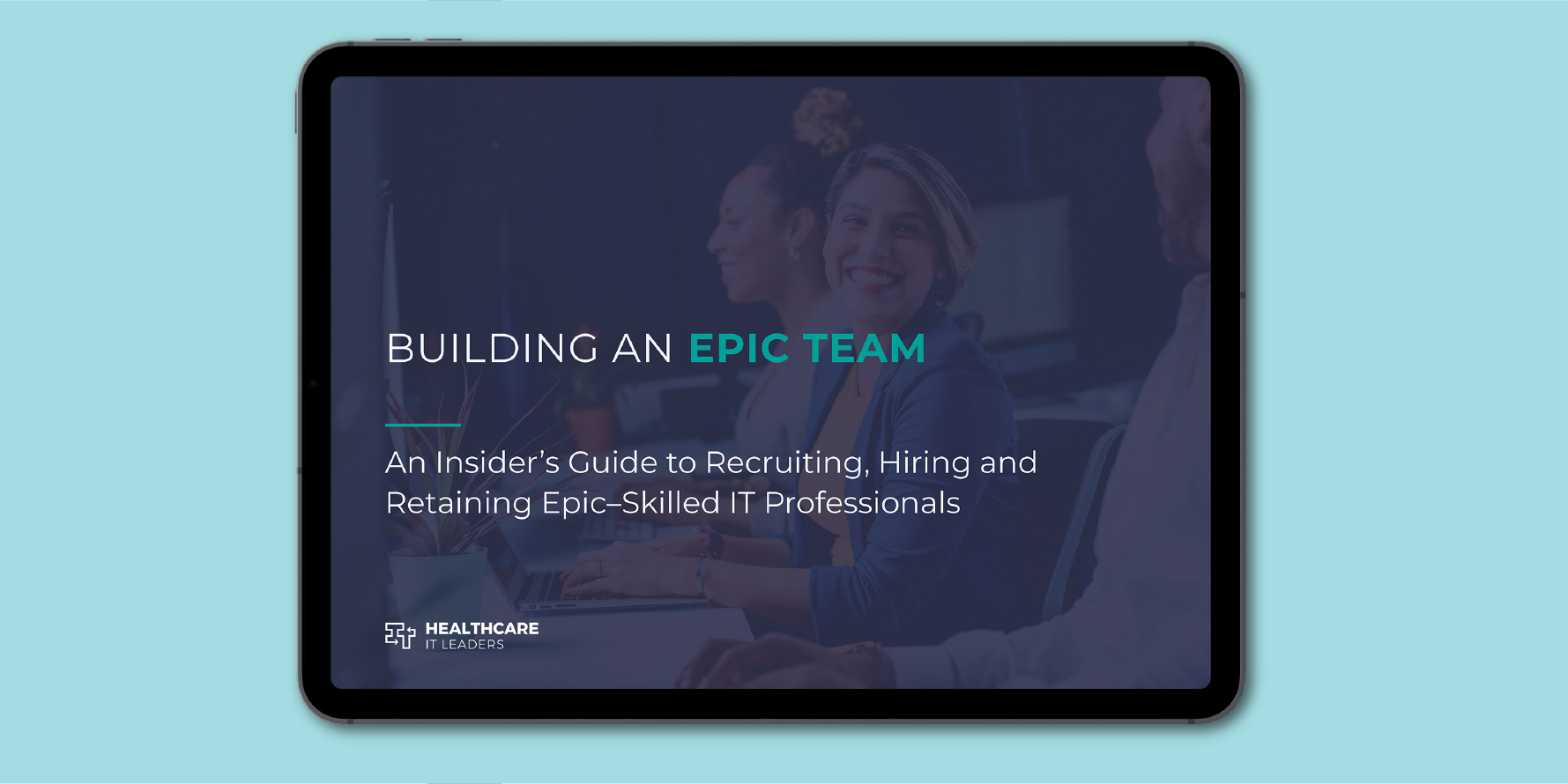 Epic Hiring Guide Cover on Tablet